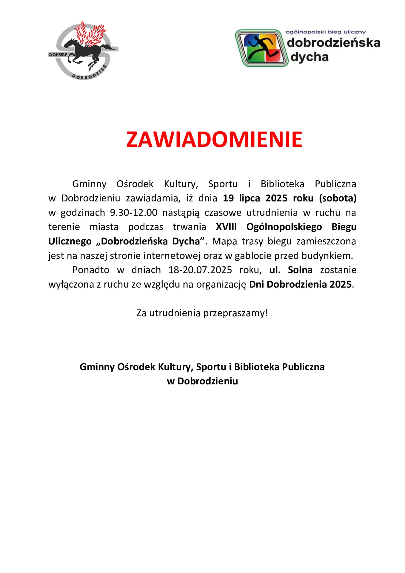 Zawiadomienie