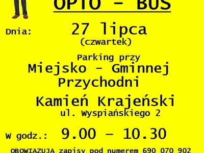 badanie wzroku - plakat