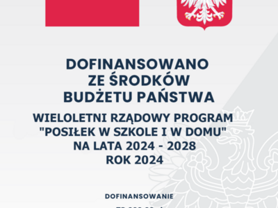 plakat Posiłek w szkole i w domu 2024