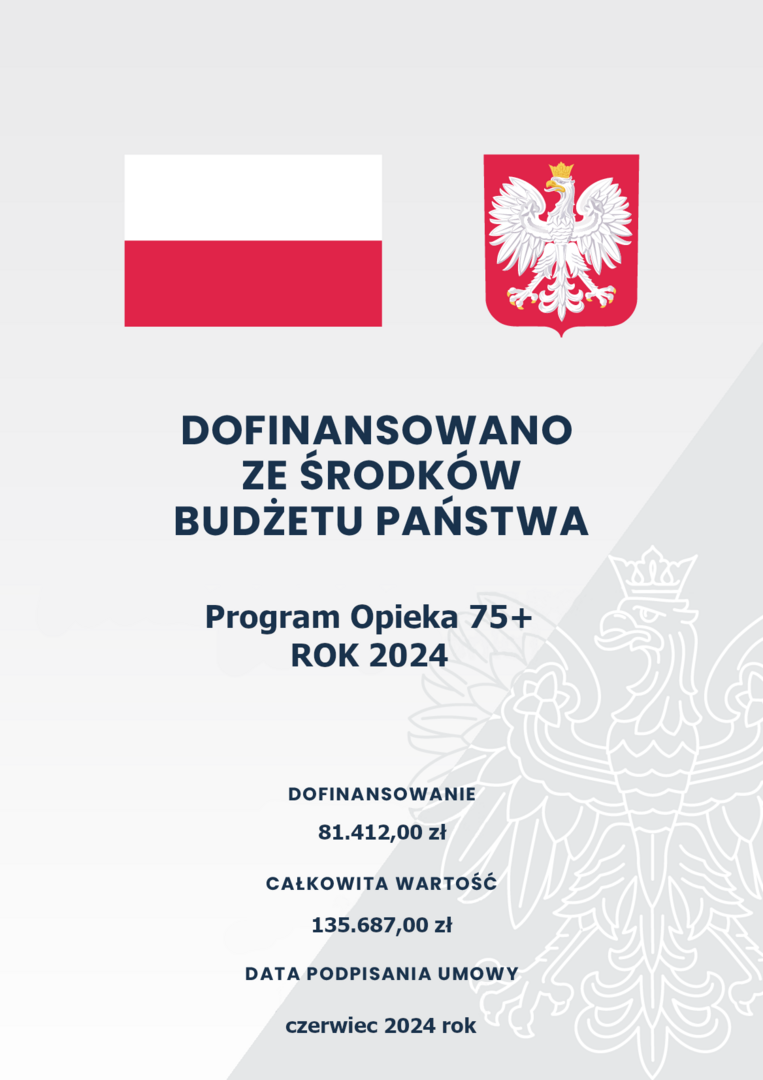 Plakat Program Opieka 75+
