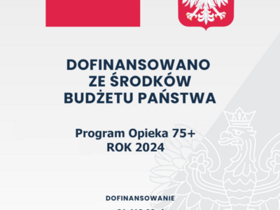 Plakat Program Opieka 75+