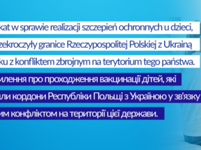 szczepienie dzieci z Ukrainy