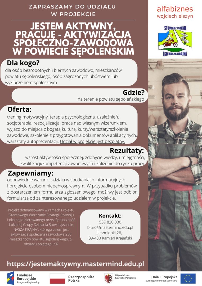 Projekt Jestem aktywny - plakat