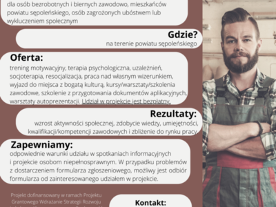 Projekt Jestem aktywny - plakat