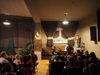 Teatrzyk "Urodziny Czerwonego Kapturka" w wykonaniu sekcji Teatralnej