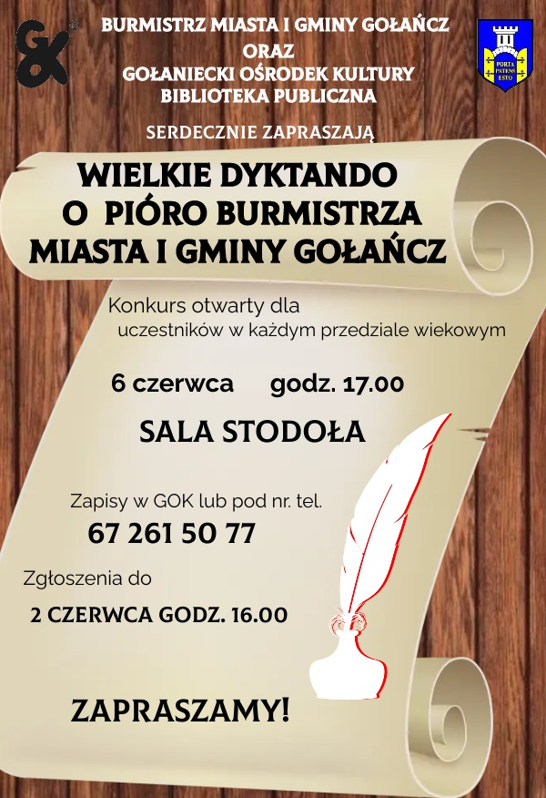 Konkurs o Pióro Burmistrza