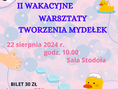 Warsztaty tworzenia własnych mydełek