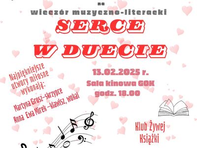 "Serce w duecie"-wieczór muzyczno-literacki