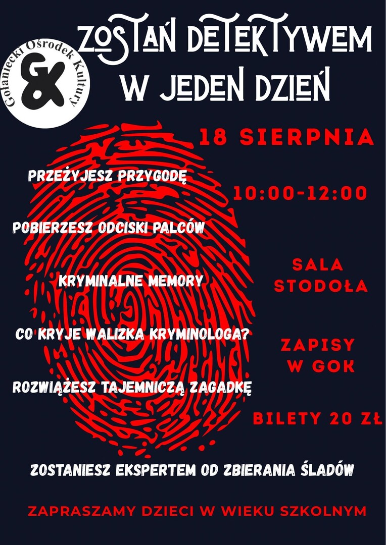 Plakat detektyw