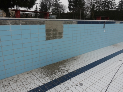 Prace remontowe duży basen