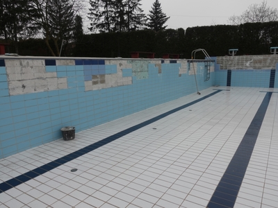 Prace remontowe duży basen