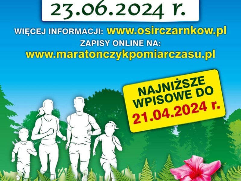 Oficjalnie od dzisiaj rozpoczynamy zapisy na 2 edycję biegu "Po Kwiat Paproci" 🌳🌲🏃🥇🤩
Zapisy na: https://zapisy.maratonczykpomiarczasu.pl/pl/bieg-paproci
Najważniejsze informacje:
✅Limit uczestników: 300 (w tym limit dzieci i młodzieży wynosi 60).
✅Wpisowe jest rosnące ⬆️ Do 21 kwietnia opłata wynosi jedyne 40 zł dorośli, 30 zł dzieci i młodzież, później opłata rośnie!
✅W pakiecie: medal, posiłek regeneracyjny, worek, woda, inne gadżety.
✅Wpłaty dokonujemy