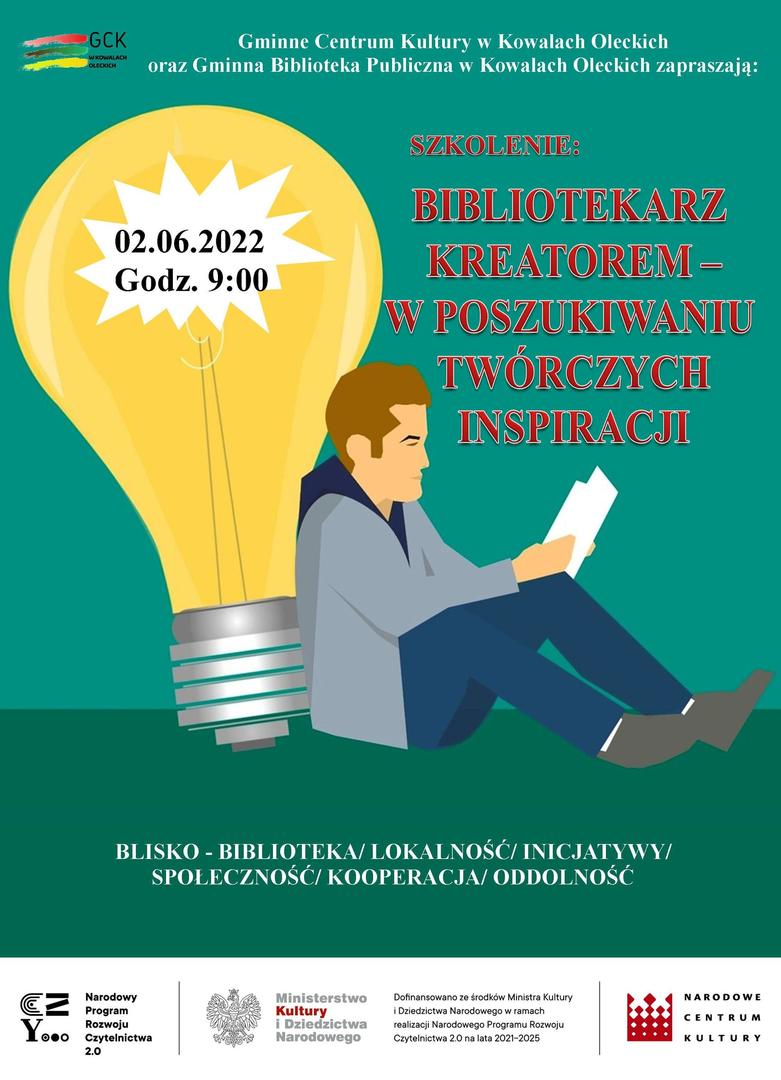 Plakat informujący o szkoleniu