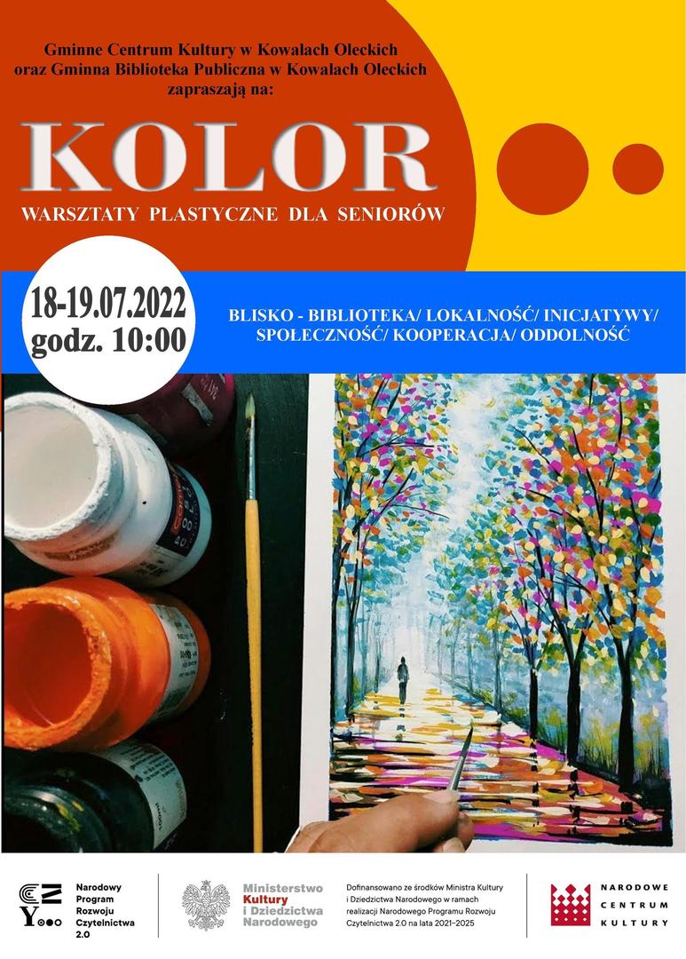 Plakat informujący o szkoleniu