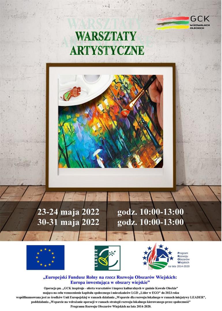 Plakat informujący o warsztatach