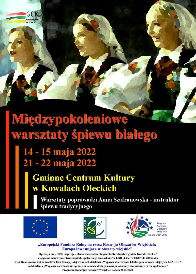 Plakat informujący o warsztatach