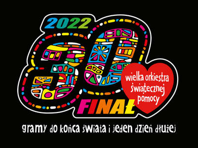 Zdjęcie przedstawia logo Wielkiej Orkiestry Świątecznej Pomocy.
