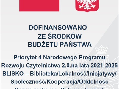 Plakat z informacją o źródle finansowania