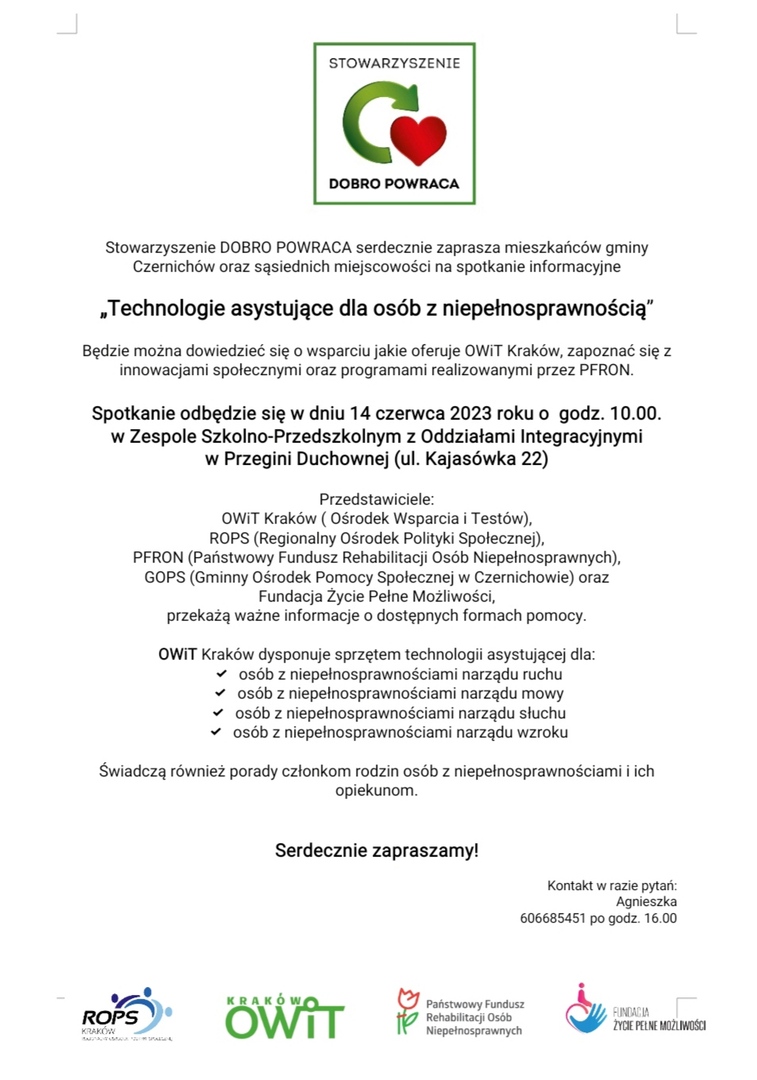 Technologie asystujące dla osób z niepełnosprawnością