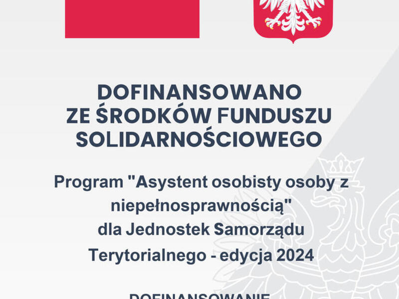 Plakat dofinansowania