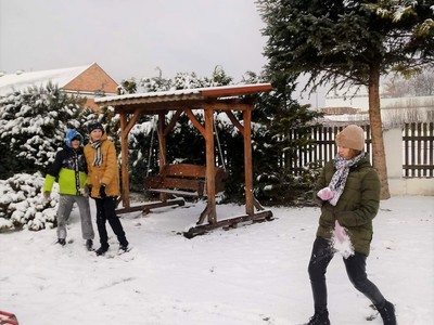 Zabawy na śniegu
