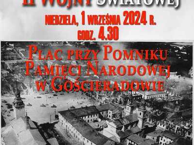 Plakat informujący o uroczystości.