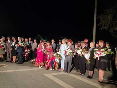 Widok części delegacji biorących udział w wydarzeniu.