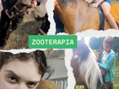 Mieszkańcy DPS w Gościeradowie na zajęciach z zooterapii.