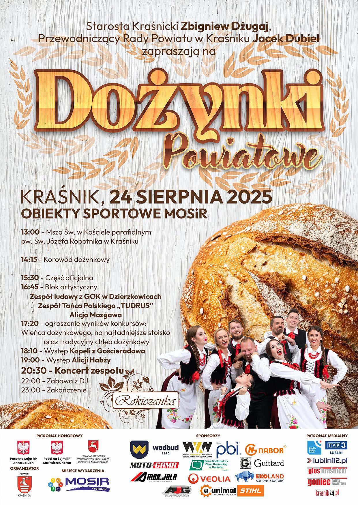 Plakat dożynek Powiatowych