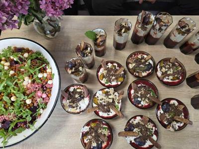 Pokaz wykonanych zdrowych przekąsek