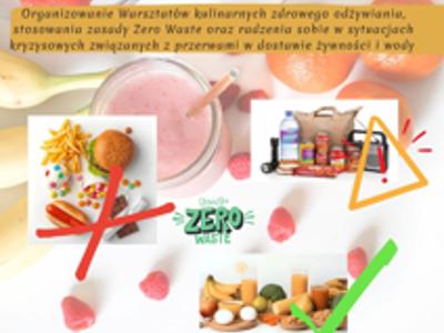 Plakat projektu pn. "Zdrowo jemy i nie marnujemy
