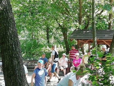 Widok na źródliskach w trakcie wydarzenia