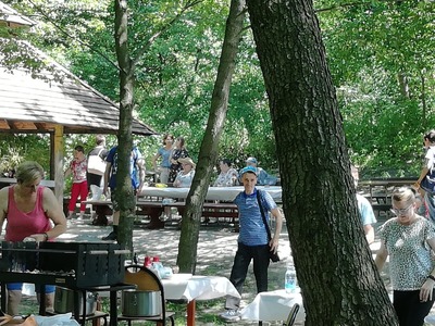 Widok na źródliskach w trakcie wydarzenia
