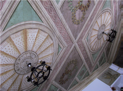 5.	Malowidło – kompozycja geometryczna z dwoma dekoracyjnymi kołami