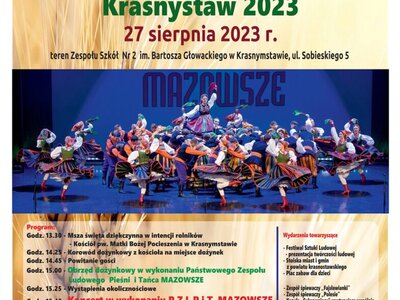 Na zdjęciu znajduje się zespoł mazowsze