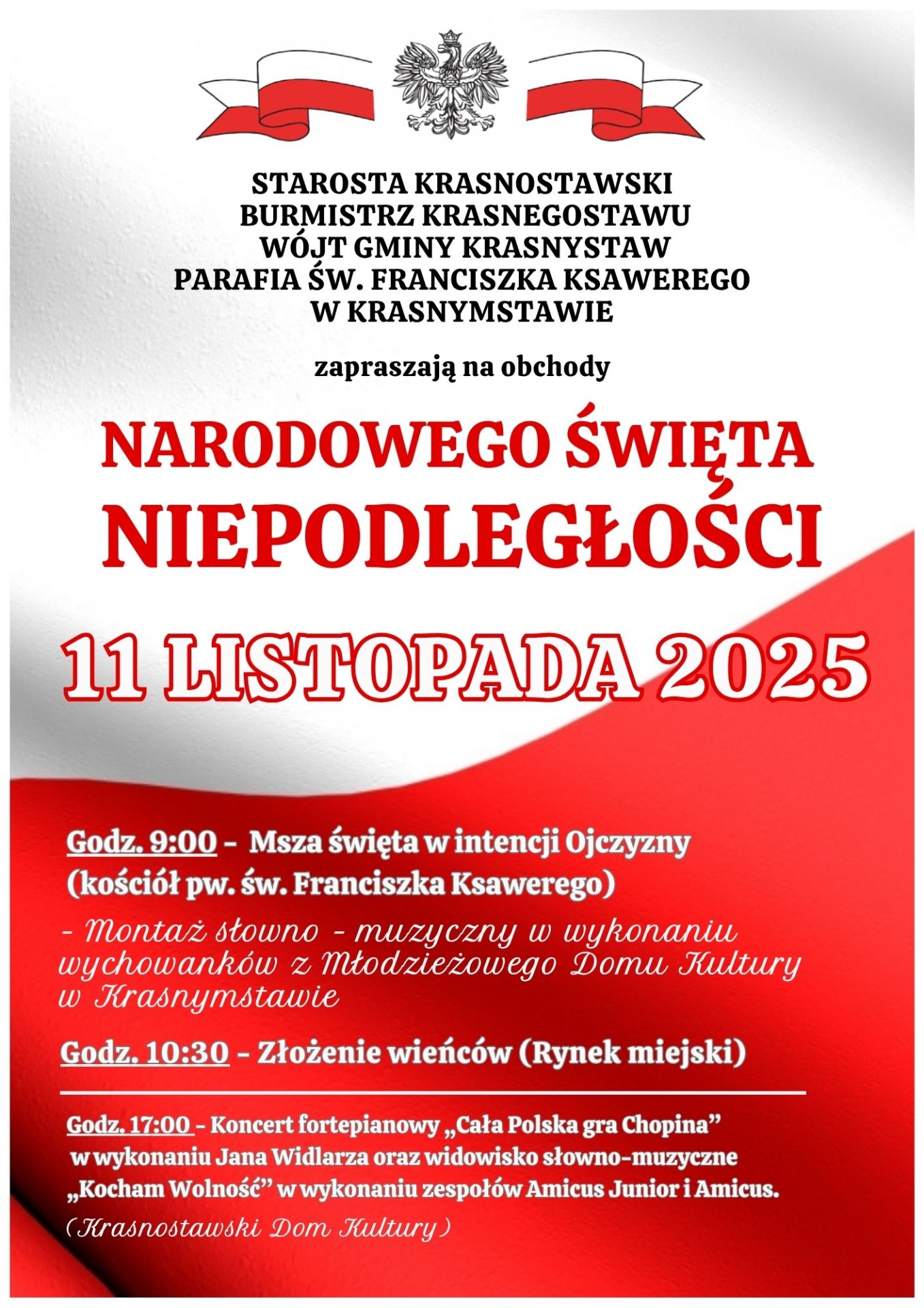 Plakat obchodów 11 listopada 2025r
