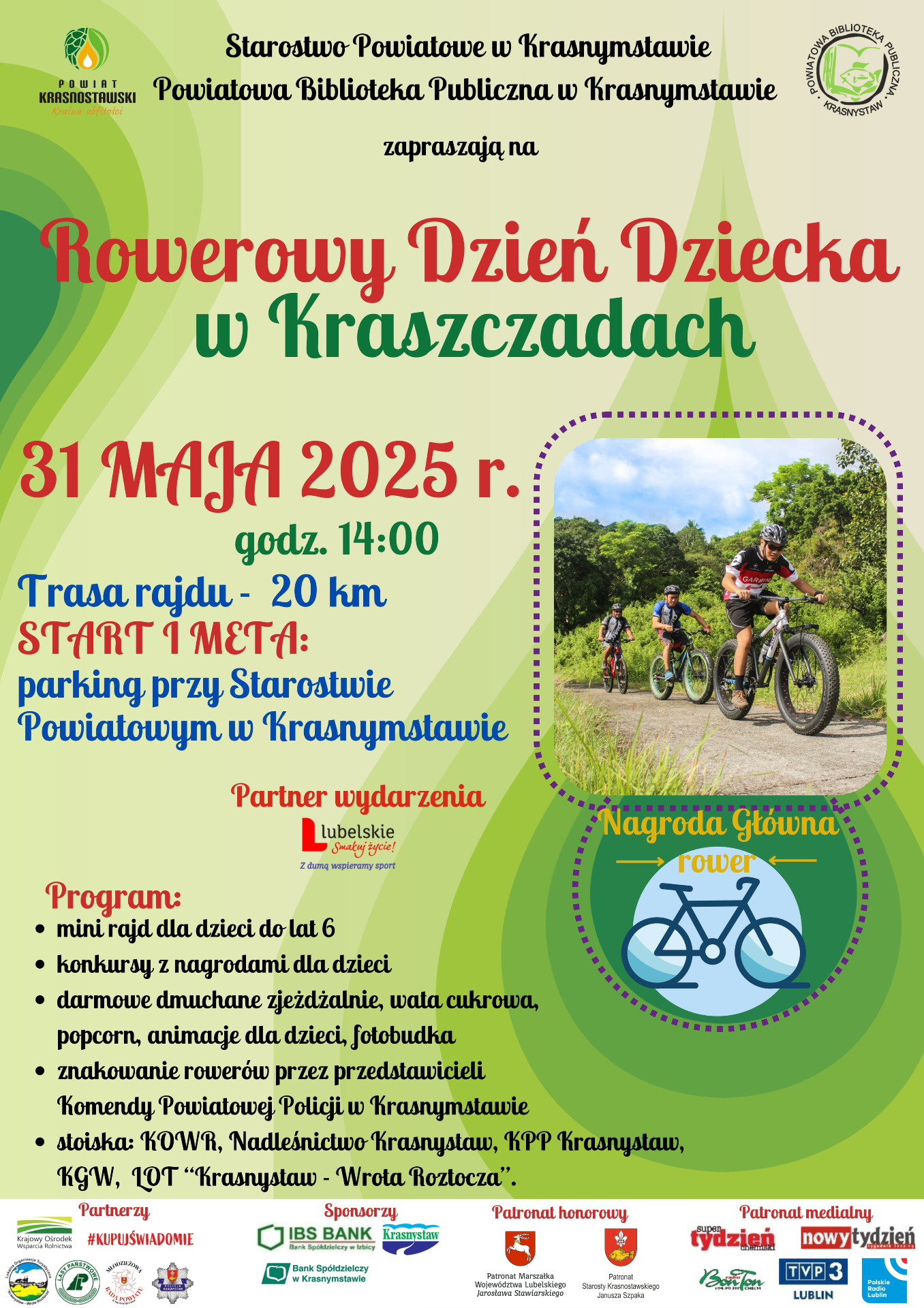 Rowerowy Dzień Dziecka w Kraszczadach 