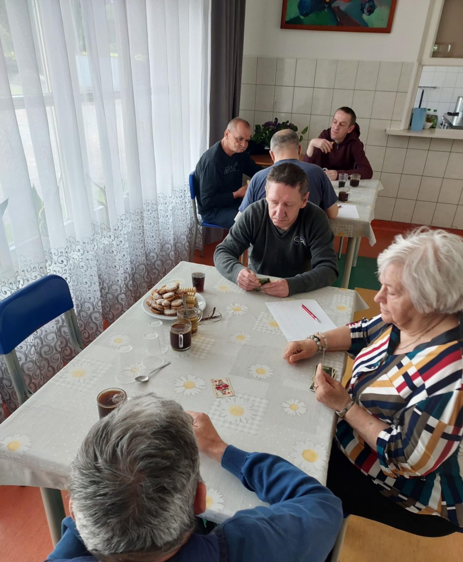 Mieszkańcy DPS-u podczas Turnieju Tysiąca.