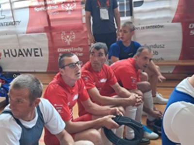 Nasi mieszkańcy podczas zawodów XIV Ogólnopolskim Mityngu Trójboju Siłowego Olimpiad Specjalnych