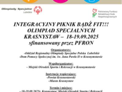 Integracyjny piknik #BądźFit Olimpiad Specjalnych Lubelskie