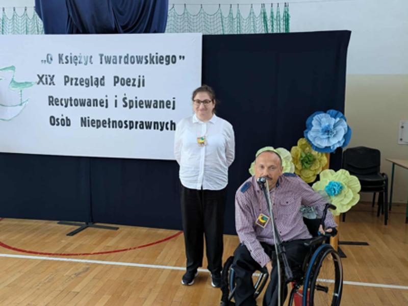 Przeglądzie Poezji Recytowanej i Śpiewanej Osób Niepełnosprawnych „O Księżyc Twardowskiego”.