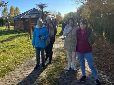 Nasi mieszkańcy podczas wycieczki do Ogrodu Zoologicznego w Borysewie.