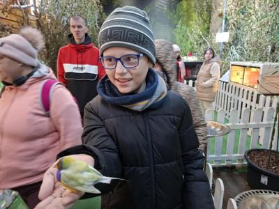 Nasi mieszkańcy podczas wycieczki do Ogrodu Zoologicznego w Borysewie.