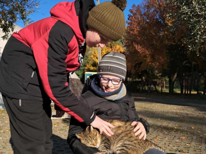 Nasi mieszkańcy podczas wycieczki do Ogrodu Zoologicznego w Borysewie.