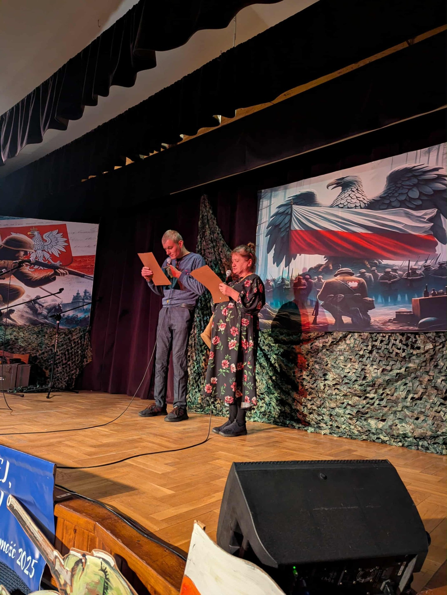 Przegląd pioseni żełnierskiej z naszymi mieszkańcami.