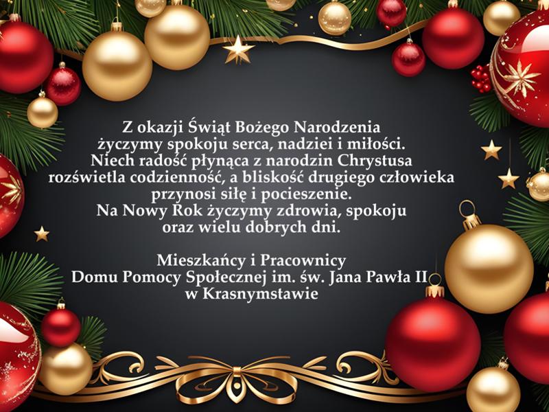 Zokazji świąt Bożego Narodzenia