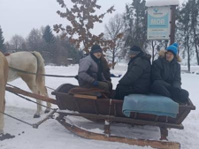 W dniu dzisiejszym odbył się kulig, było super.