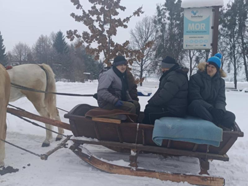 W dniu dzisiejszym odbył się kulig, było super.