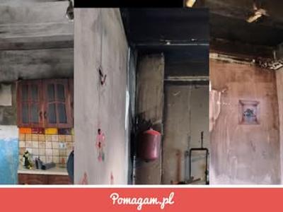 zdjęcie budynku po pożarze