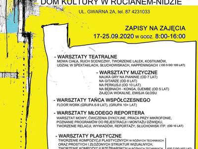 Dom Kultury w Rucianem-Nidzie zaprasza